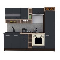 Bucatarie COSSY NEW 250 B2 Wenge / Decor 0164